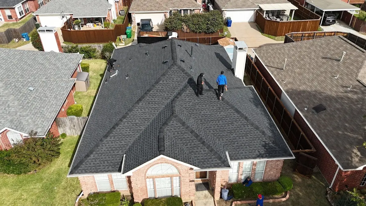 Commercial Roofing work in progress on a Elk Grove property